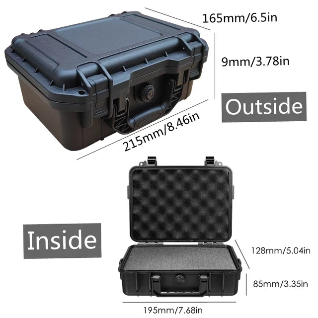 ABS Plastic Waterproof Tool Box for Mechanics, Trucks and Transportation Tools