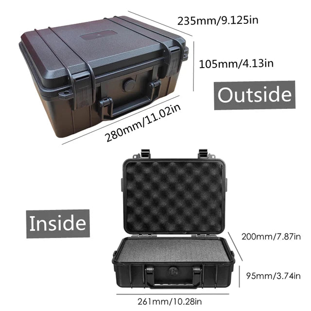 ABS Plastic Waterproof Tool Box for Mechanics, Trucks and Transportation Tools