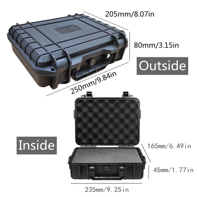 ABS Plastic Waterproof Tool Box for Mechanics, Trucks and Transportation Tools