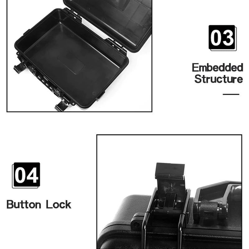 ABS Plastic Waterproof Tool Box for Mechanics, Trucks and Transportation Tools