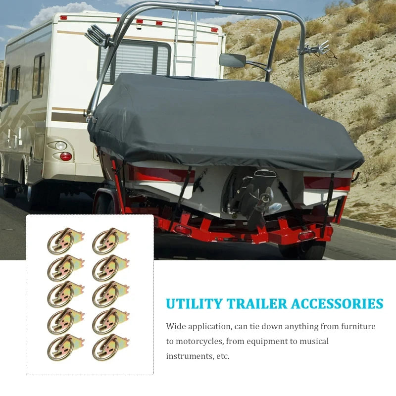 E-track O-Ring Tie-Down Anchors System for Trailers