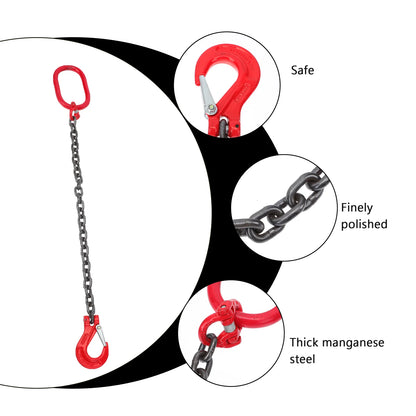 Heavy-Duty Manganese Steel Lifting Sling Hooks for Trucks and Construction Equipment