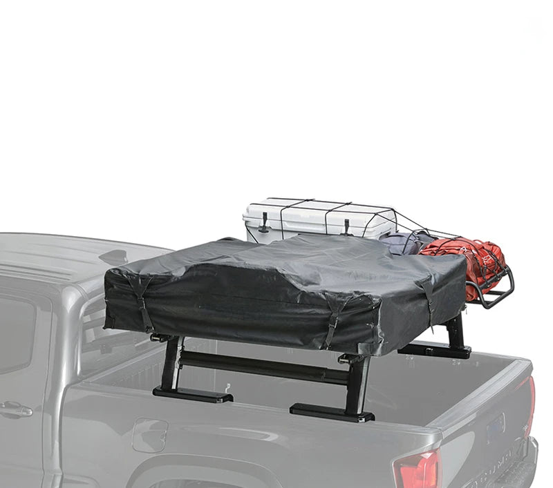 Heavy-Duty Rear Bucket Bracket with Tent Rack Cross Bar for Pickup Trucks