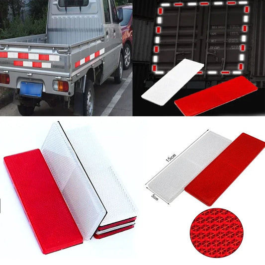 Red & White Warning Reflectors for Trucks