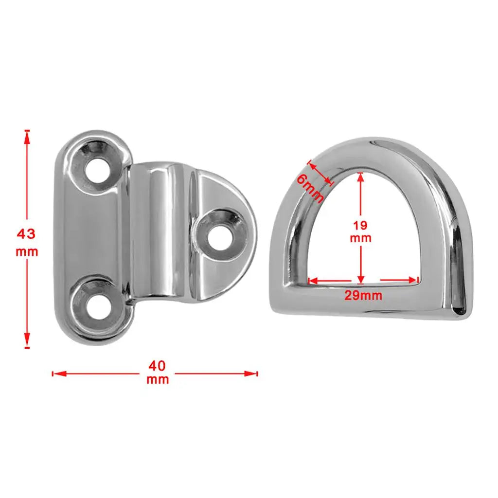 Small Folding Pad Eye Deck Cleat for Trailer