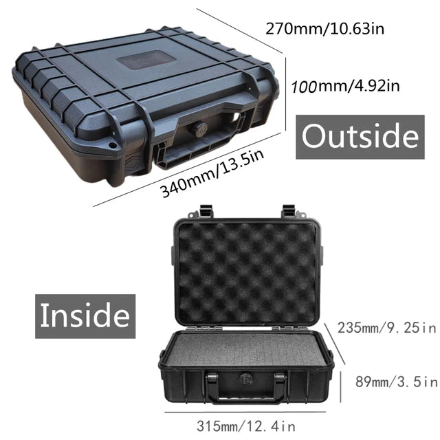 ABS Plastic Waterproof  Tool Box for Mechanics, Trucks and Transportation Tools