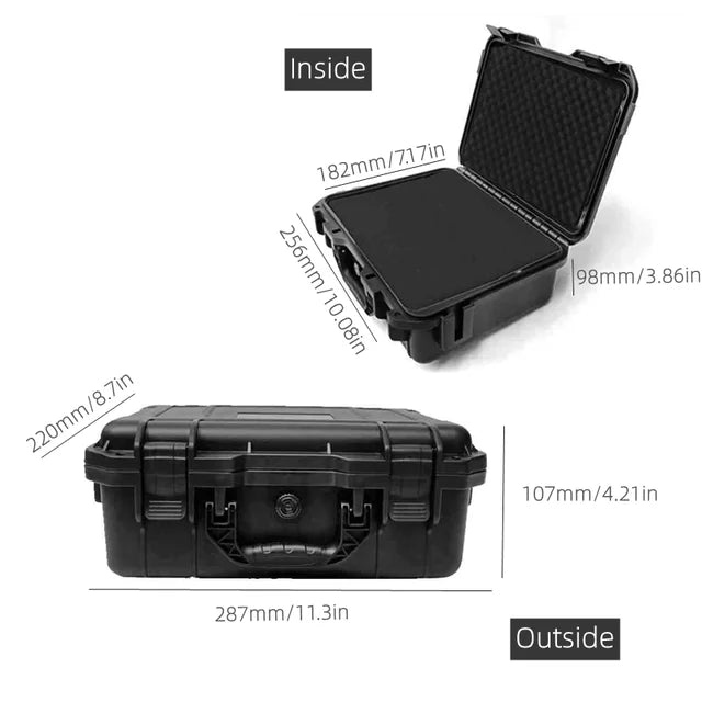 ABS Plastic Waterproof  Tool Box for Mechanics, Trucks and Transportation Tools