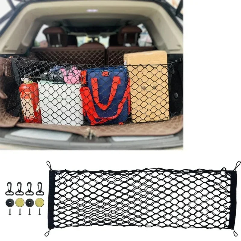 Stretchable Nylon Elastic Mesh Cargo Holder with Dual-Layer Design