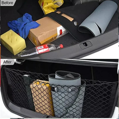 Stretchable Nylon Elastic Mesh Cargo Holder with Dual-Layer Design