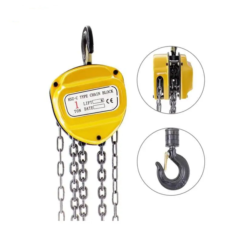 Anti-Rust Manual Chain Hoist with Dual Hook for Lifting, Pulling, and Construction Tasks