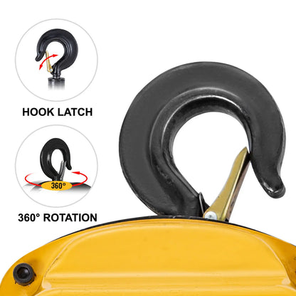 Anti-Rust Manual Chain Hoist with Dual Hook for Lifting, Pulling, and Construction Tasks