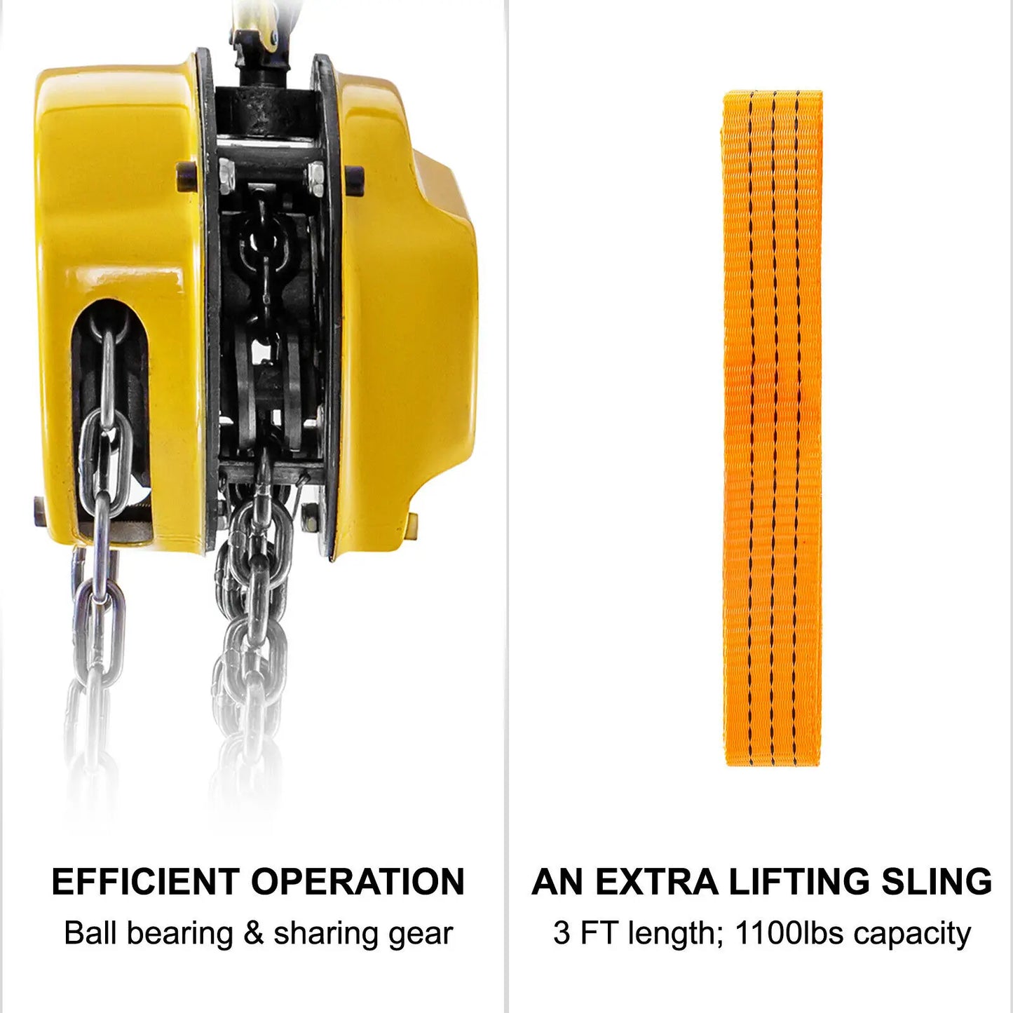 Anti-Rust Manual Chain Hoist with Dual Hook for Lifting, Pulling, and Construction Tasks